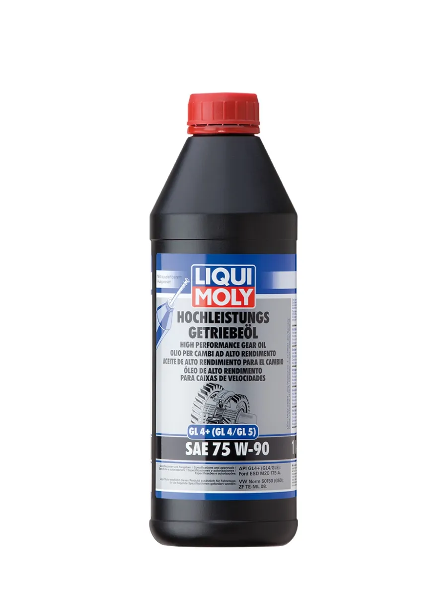 Envase de 1L de aceite sintético para caja de cambios Liqui Moly SAE 75W-90 GL4+
