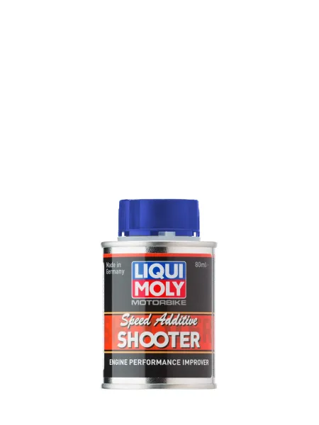 Aditivo Liqui Moly Speed Shooter 80ml para aceleración y limpieza de motor de moto.