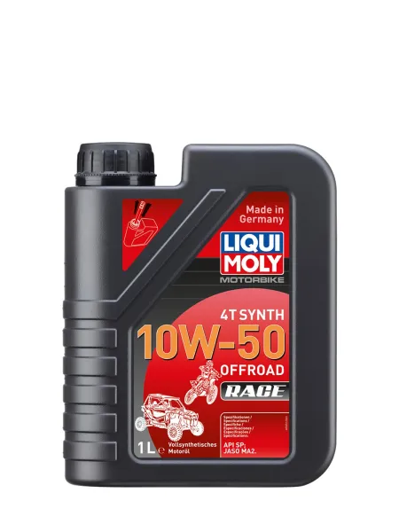 Aceite sintético Liqui Moly Motorbike 4T Synth 10W-50 Offroad Race envase de 1 litro