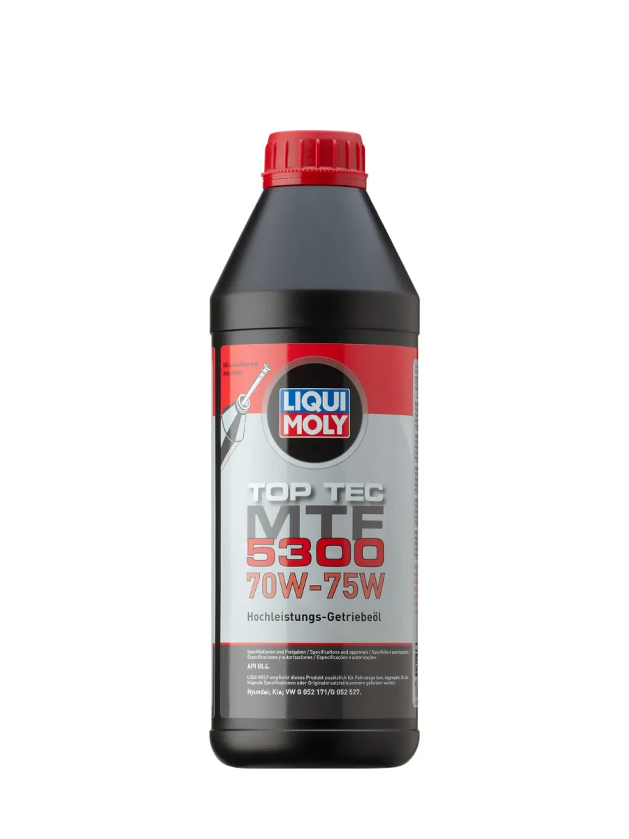 Envase de 1 litro de aceite sintético para transmisión manual Liqui Moly Top Tec MTF 5300 70W-75W