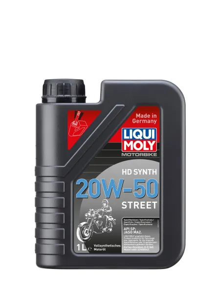 Aceite 100% sintético Liqui Moly Motorbike 20W-50 HD Synth para motocicletas 4T y motores V-Twin.