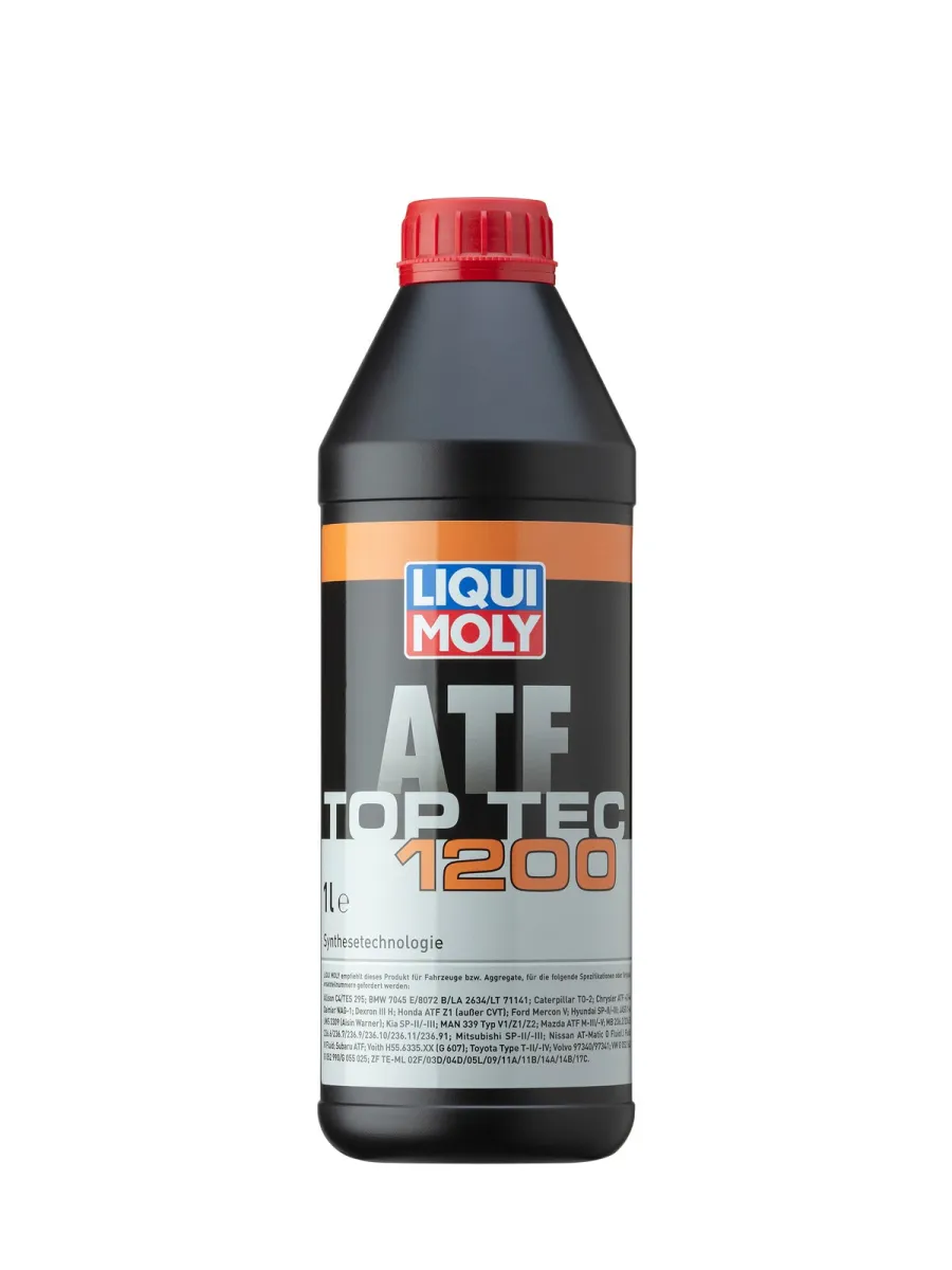 Liqui Moly Top Tec ATF 1200 en envase de 1 Litro, fluido de transmisión sintético HC fabricado en Alemania.