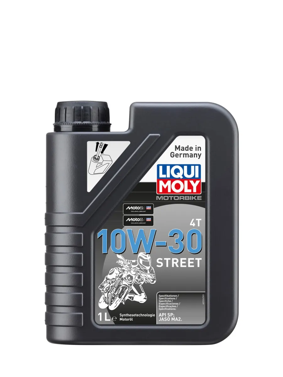 Aceite para moto Liqui Moly 4T 10W-30 Street envase de 1 litro