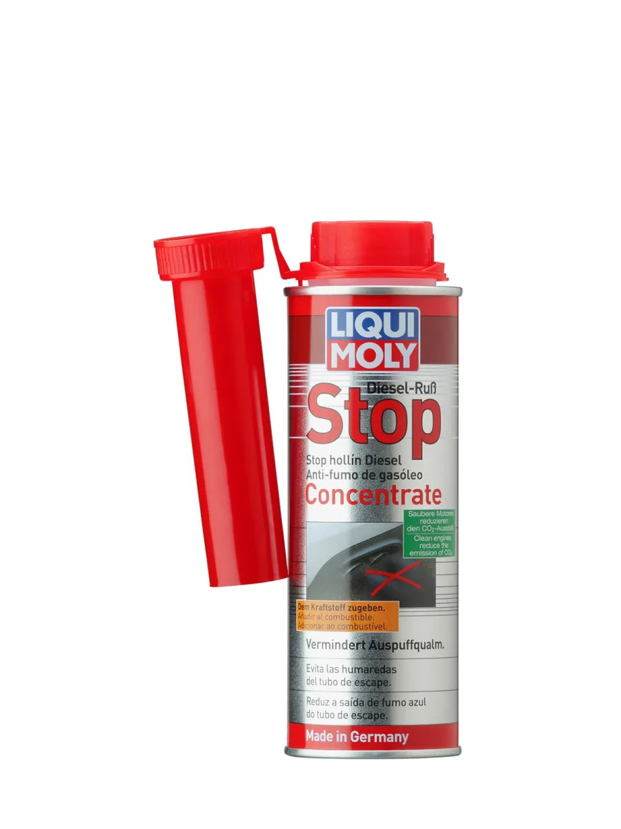 Aditivo Liqui Moly Stop Hollín Diésel Concentrado 250ml - Reducción de opacidad y humo negro.