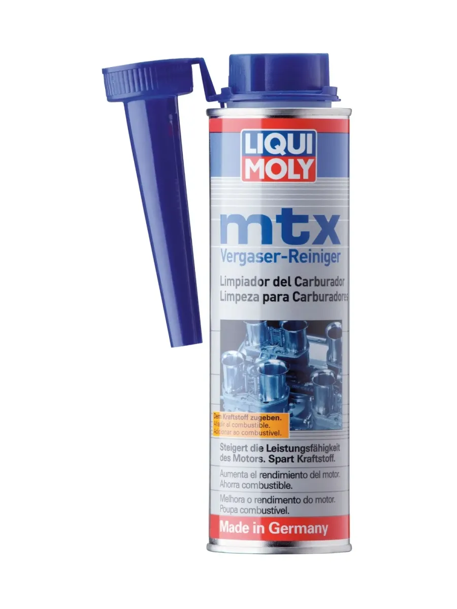 Aditivo Limpiador de Carburador Liqui Moly MTX 300ml para autos y motos en Ecuador.