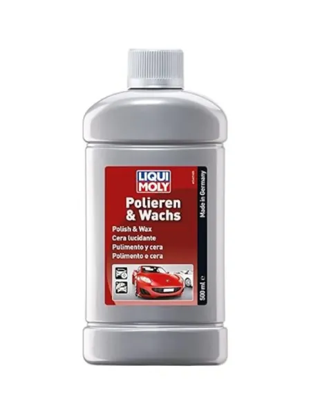 Liqui Moly Pulimento y Cera para Auto de 500 ml para brillo espejo y protección de la pintura