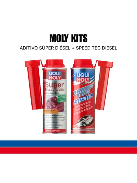 Kit de Aditivos Liqui Moly Diésel: Limpiador de inyectores y mejorador de aceleración para motores diésel.