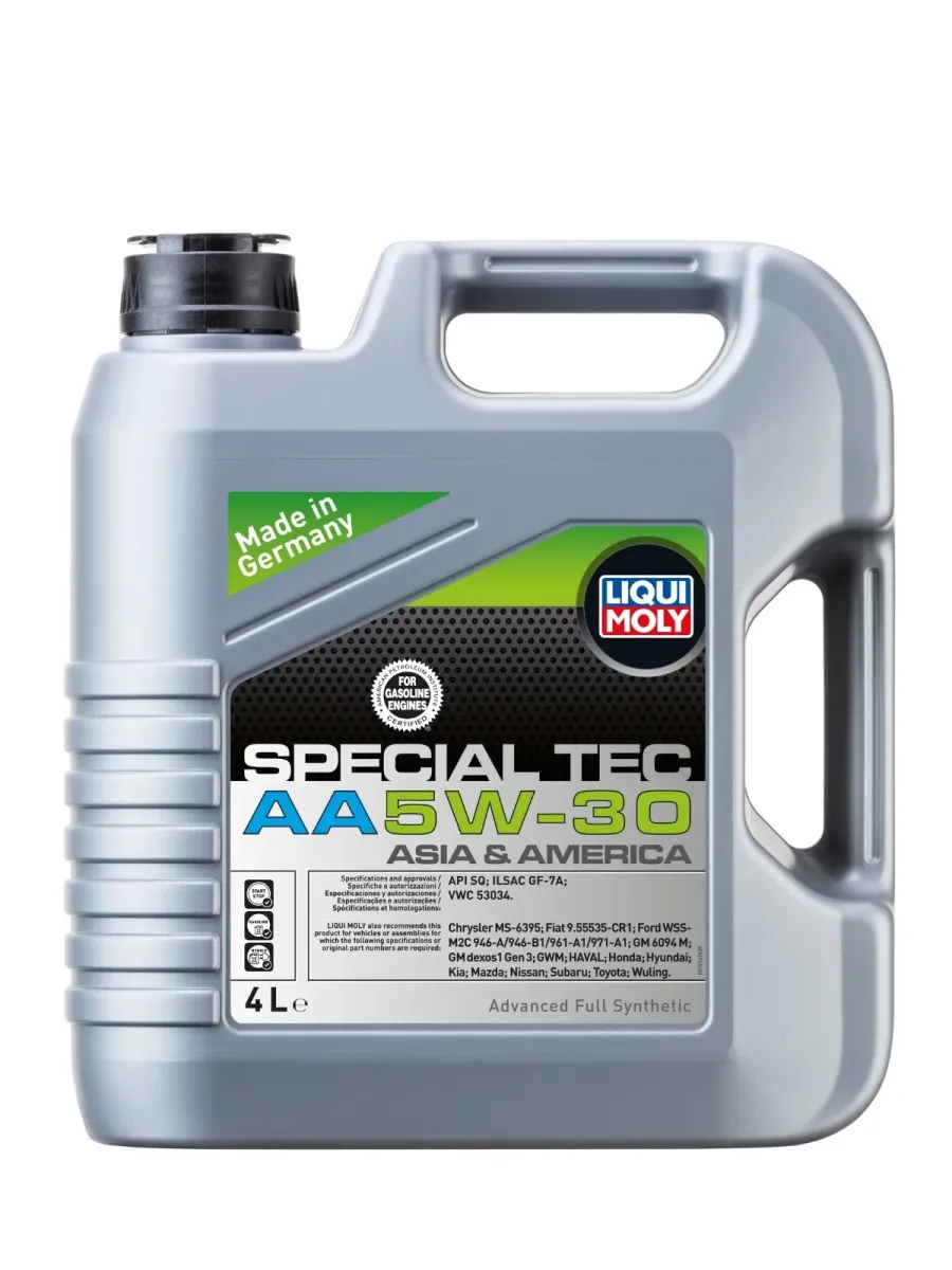 Liqui Moly Special Tec AA 5W-30 (4L) para vehículos asiáticos y americanos.