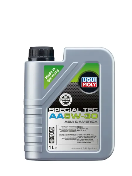 Liqui Moly Special Tec AA 5W-30 (1L) para vehículos asiáticos y americanos.